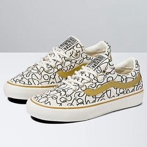 NWT Vans Sk8 Low Reissue Sneakers Textured Waves / Marshmallow Shoes Skate NEW